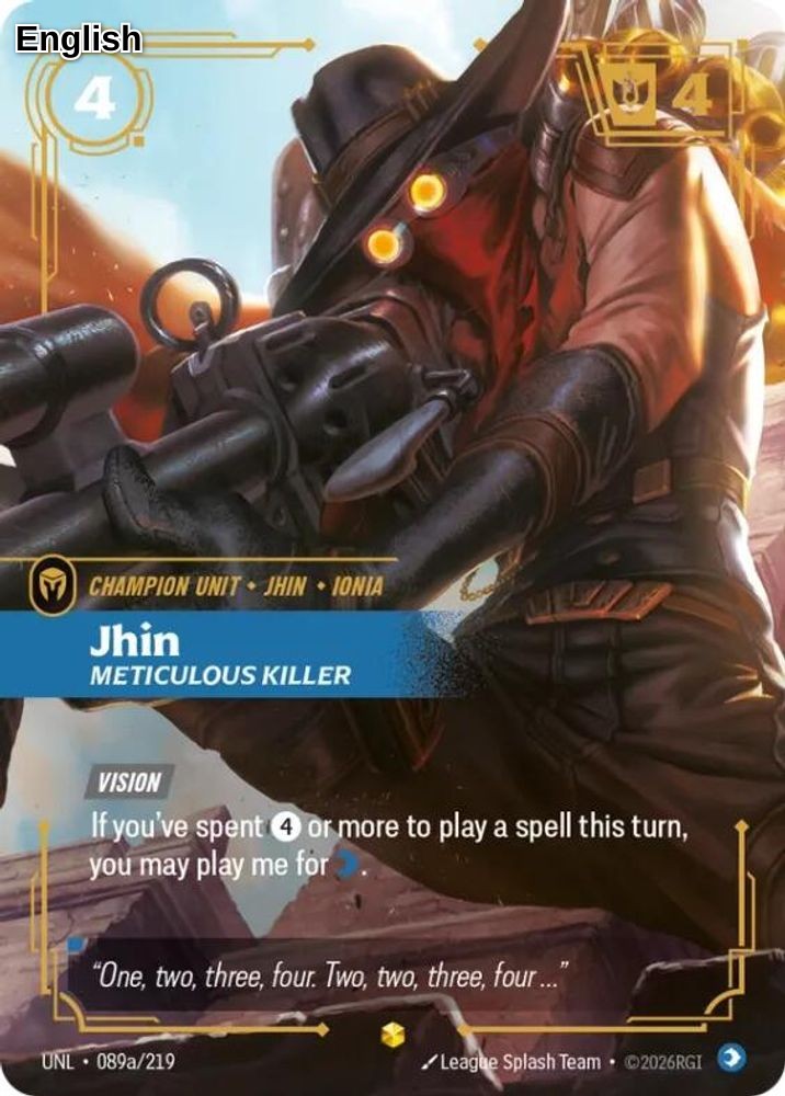Jhin - Meticulous Killer (Alternate Art)