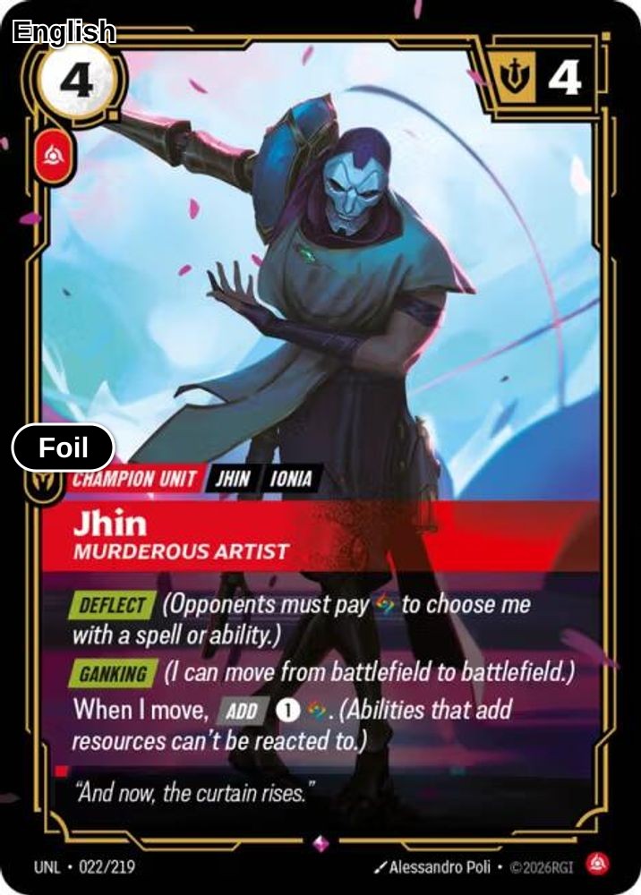 Jhin, Murderous Artist