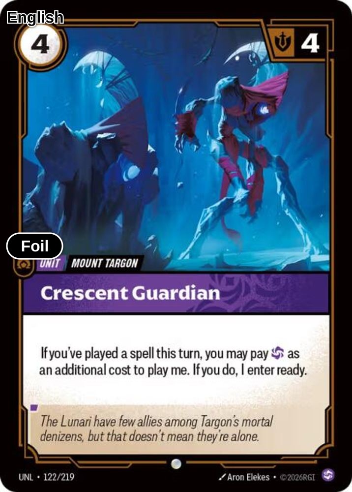 Crescent Guardian [UNL - 122/219] C Unleashed - Foil