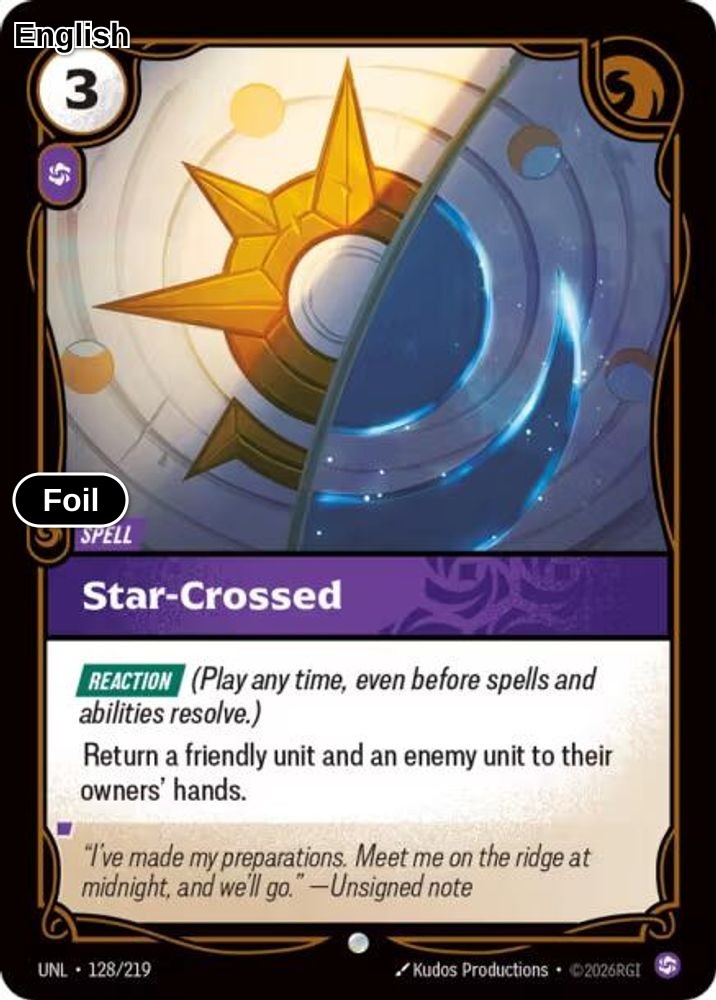 Star-Crossed [UNL - 128/219] C Unleashed - Foil