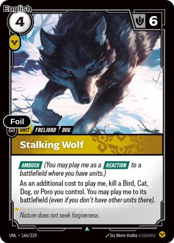 Stalking Wolf [UNL - 166/219] U Unleashed - Foil