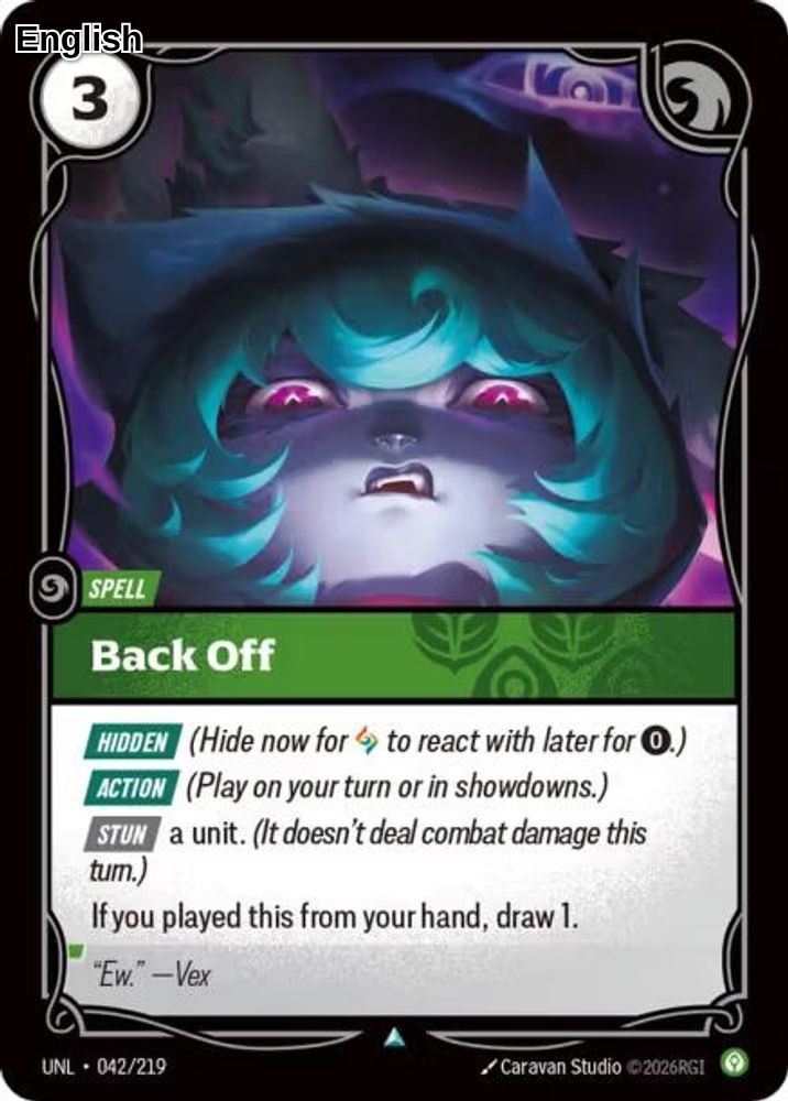 Back Off [UNL - 042/219] Unleashed - Foil