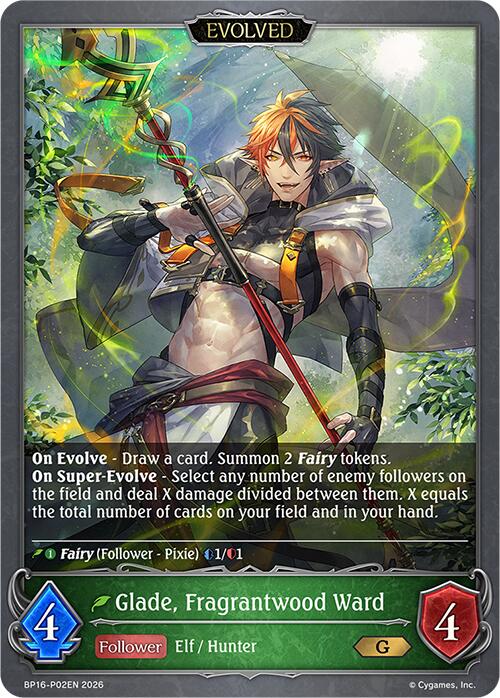 Glade, Fragrantwood Ward (Evolved) - P02 (Foil) (BP16-P02EN) [New World Genesis]