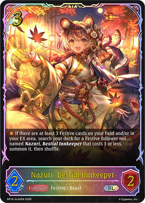 Nazuri, Bestial Innkeeper (BP16-SL04EN) [New World Genesis]