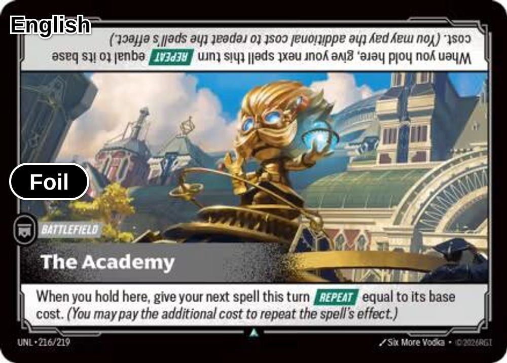 The Academy [UNL - 216/219] U Unleashed - Foil