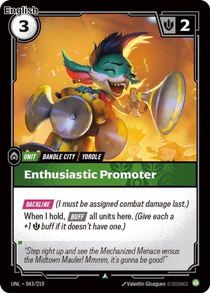Enthusiastic Promoter [UNL - 043/219] U Unleashed