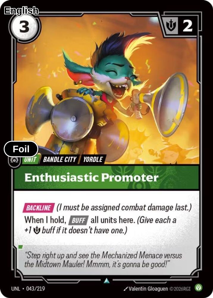 Enthusiastic Promoter [UNL - 043/219] U Unleashed - Foil