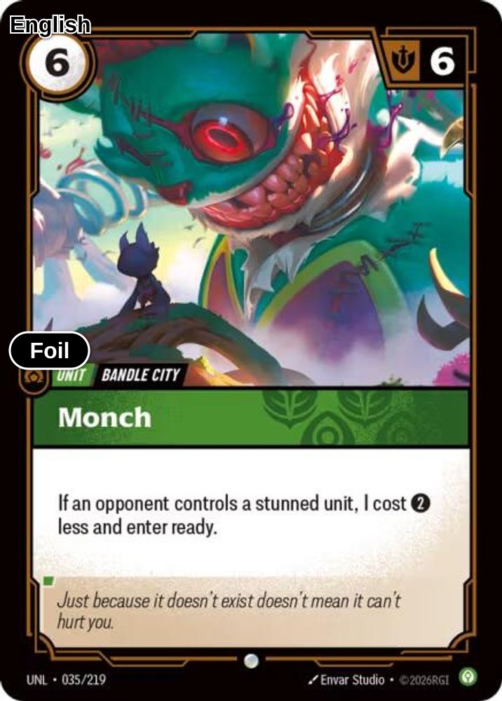 Monch [UNL - 035/219] C Unleashed - Foil