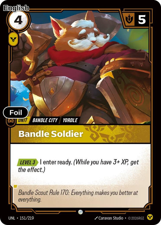 Bandle Soldier [UNL - 151/219] C Unleashed - Foil