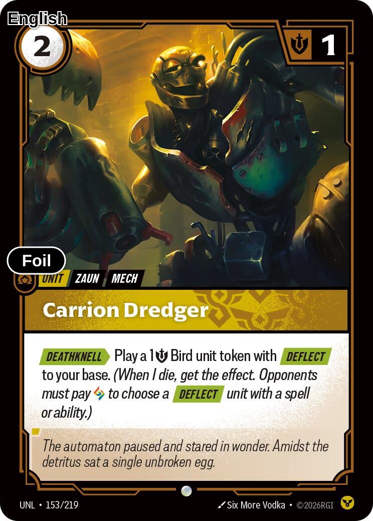Carrion Dredger [UNL - 153/219] C Unleashed - Foil