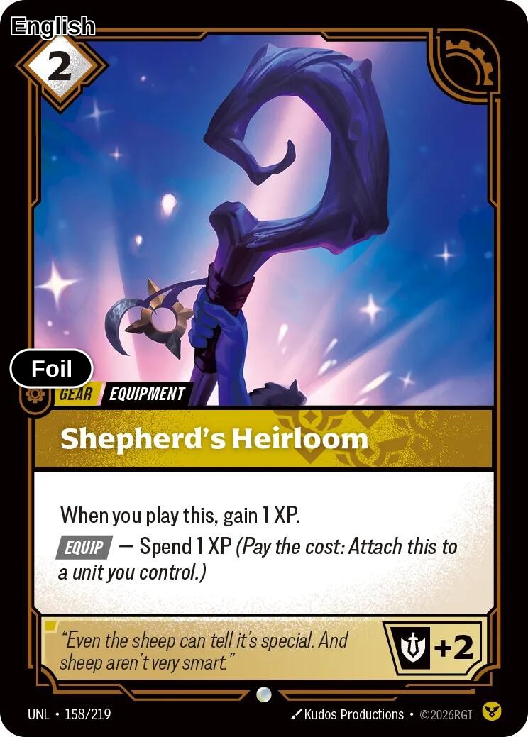 Shepherd's Heirloom [UNL - 158/219] C Unleashed - Foil