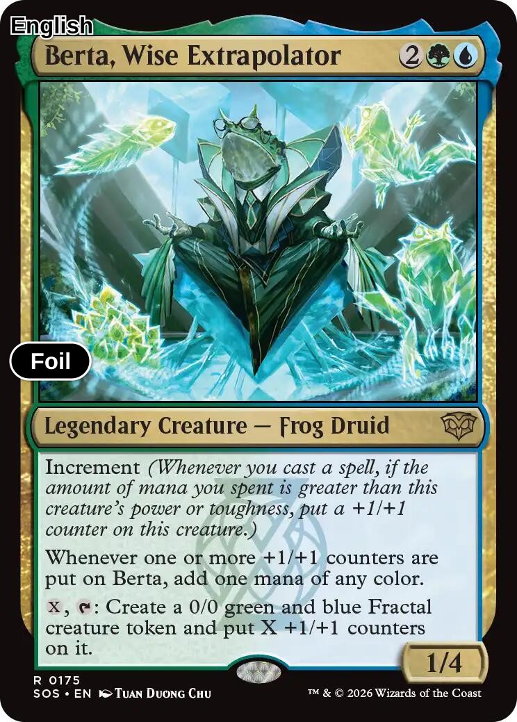 Berta, Wise Extrapolator [SOS - 175] R Secrets of Strixhaven - Foil