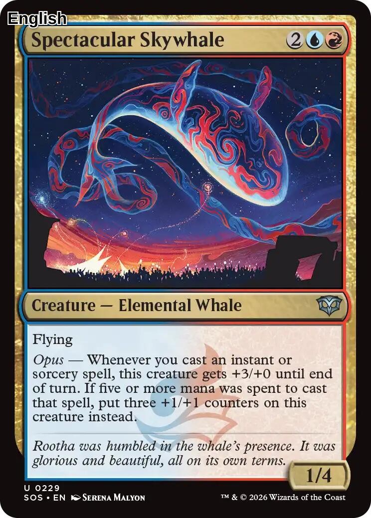 Spectacular Skywhale [SOS - 229] Secrets of Strixhaven