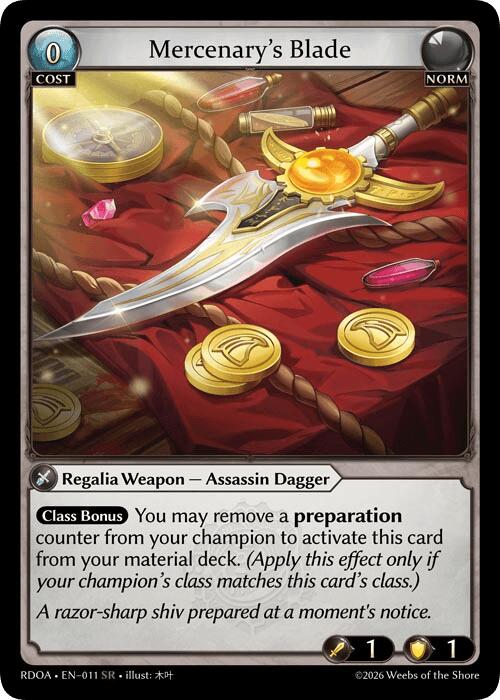 Mercenary's Blade (11) [Radiant Origins: Armaments]