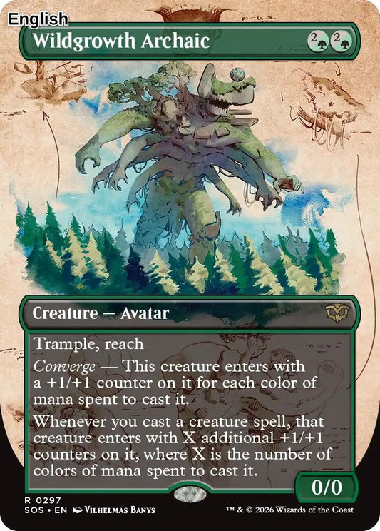 Wildgrowth Archaic (Borderless) [SOS - 297] Secrets of Strixhaven