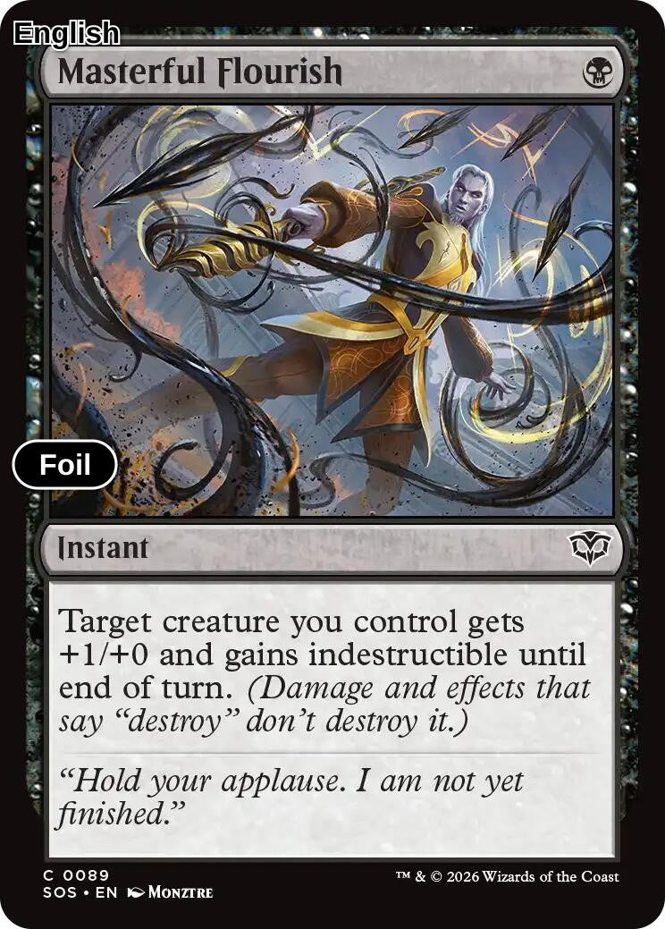 Masterful Flourish [SOS - 89] C Secrets of Strixhaven - Foil