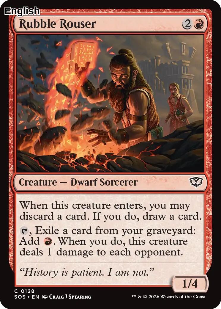 Rubble Rouser [SOS - 128] Secrets of Strixhaven