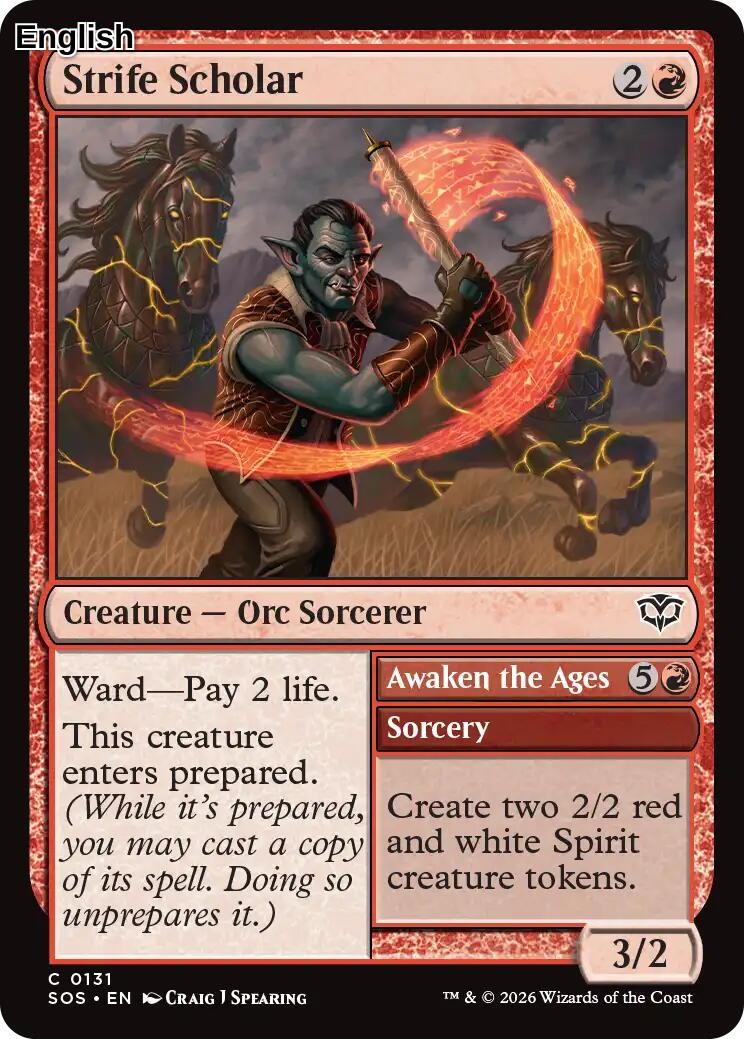 Strife Scholar [SOS - 131] Secrets of Strixhaven