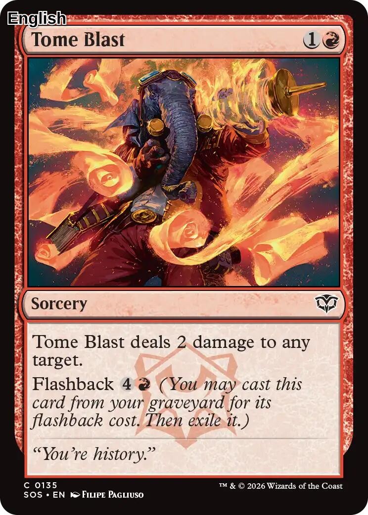 Tome Blast [SOS - 135] Secrets of Strixhaven