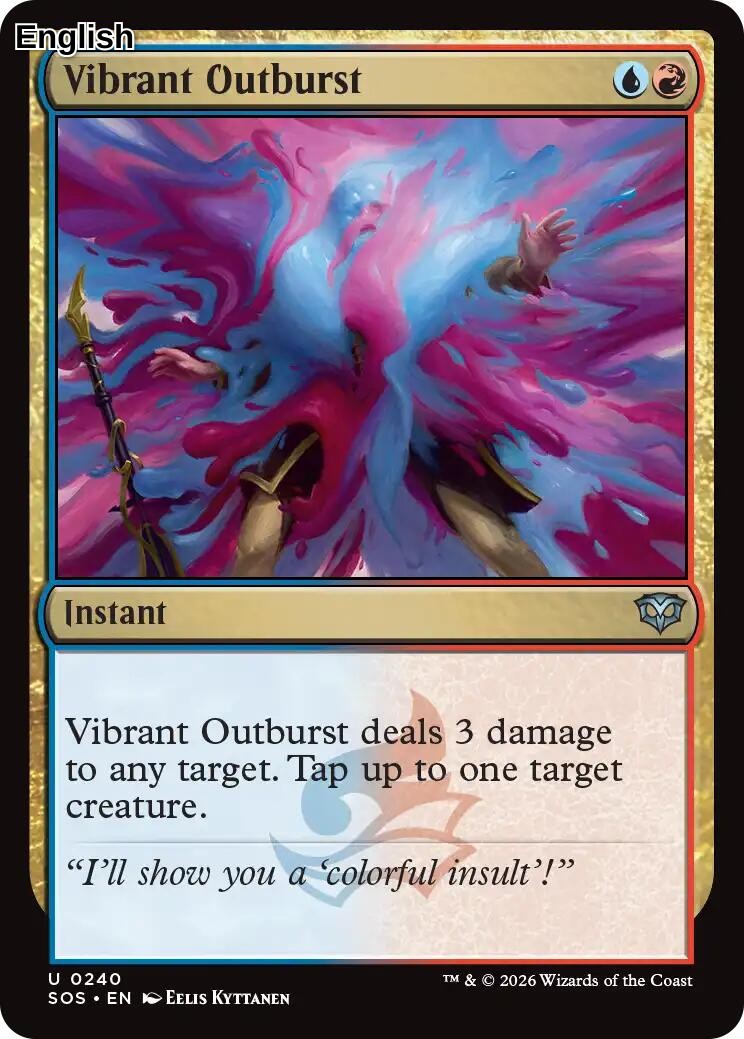 Vibrant Outburst [SOS - 240] Secrets of Strixhaven