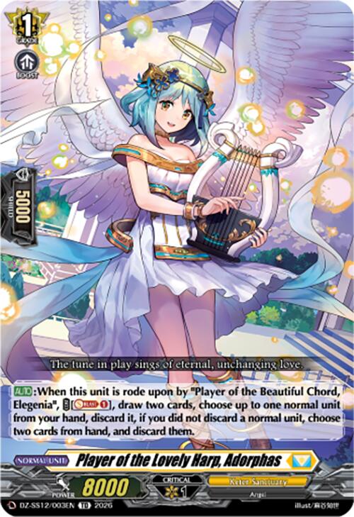 Player of the Lovely Harp, Adorphas (DZ-SS12/003EN) [Master Deckset -Erika Myojo-]