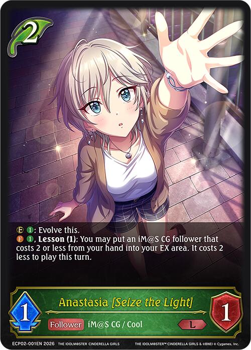 Anastasia [Seize the Light] (ECP02-001EN) [THE IDOLM@STER CINDERELLA GIRLS EX Crossover Set]
