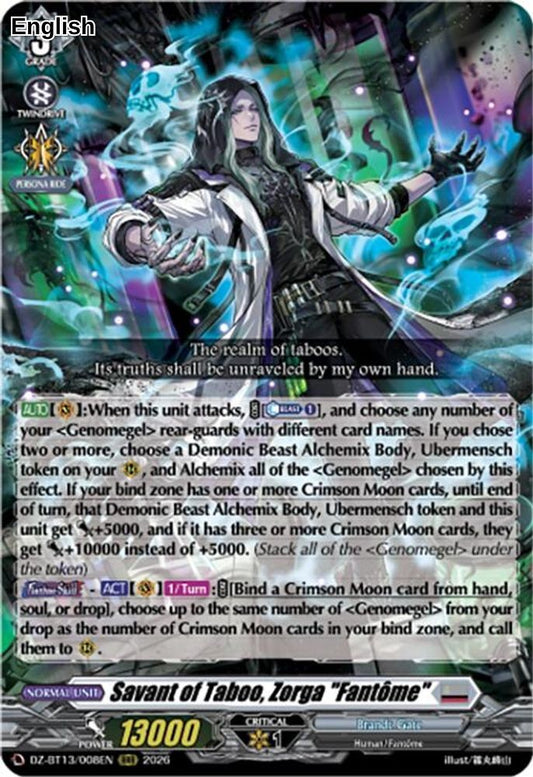 Savant of Taboo, Zorga "Fantome"