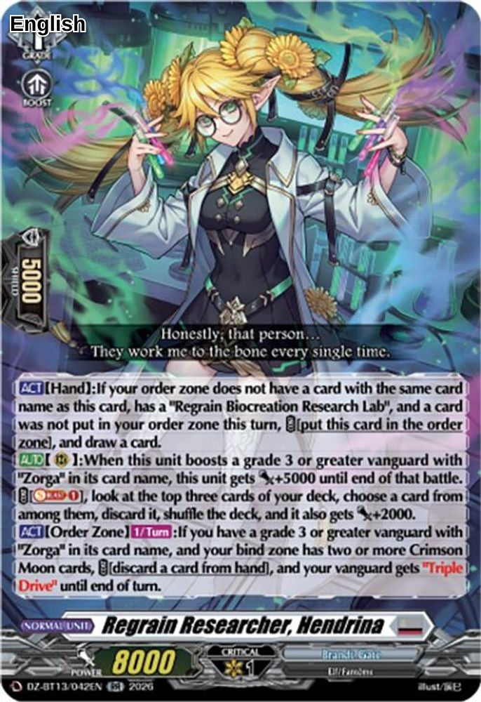 Regrain Researcher, Hendrina