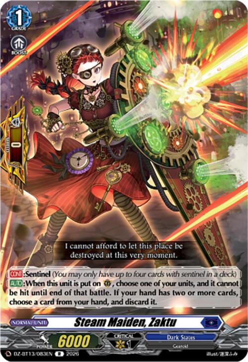 Steam Maiden, Zaktu (DZ-BT13/083EN) [Parallactic Clash]