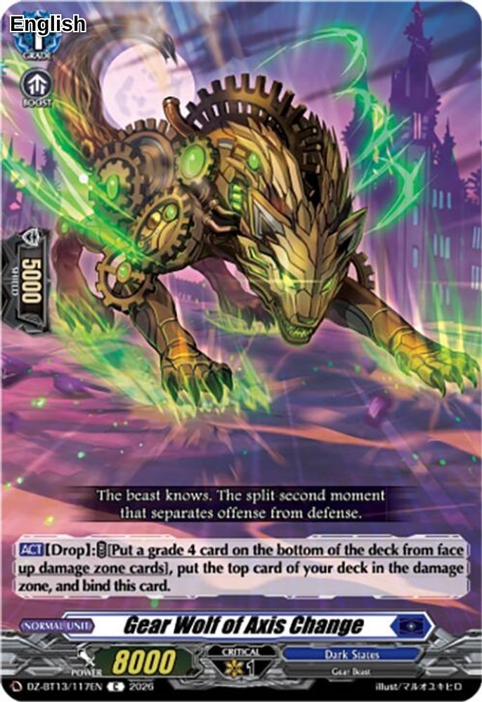 Gear Wolf of Axis Change