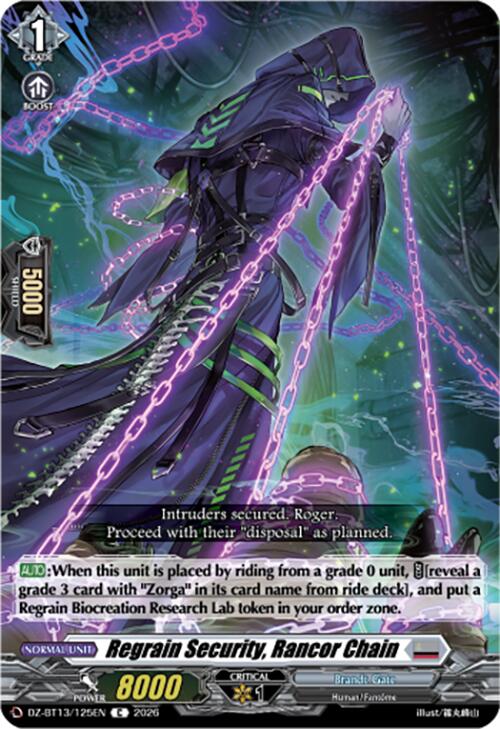 Regrain Security, Rancor Chain (DZ-BT13/125EN) [Parallactic Clash]