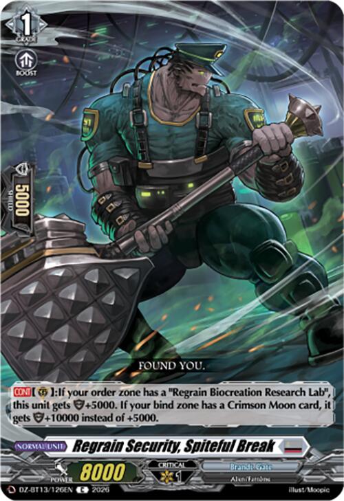 Regrain Security, Spiteful Break (DZ-BT13/126EN) [Parallactic Clash]