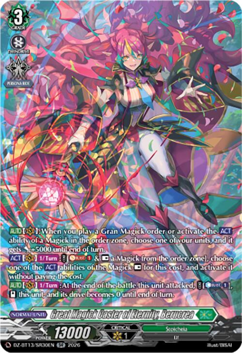 Great Magick Caster of Eternity, Berucrea (DZ-BT13/SR30EN) [Parallactic Clash]