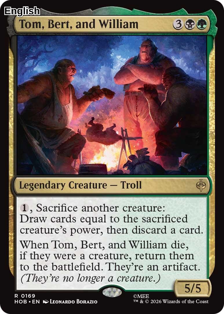 Tom, Bert, and William