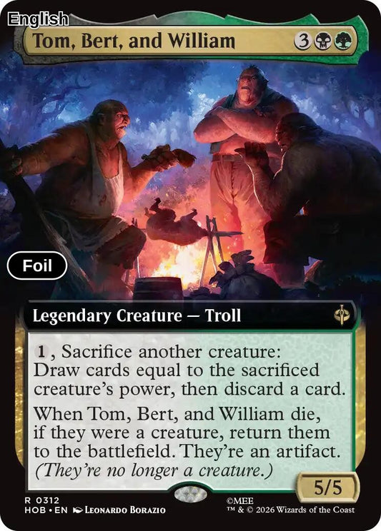 Tom, Bert, and William (Extended Art) [HOB - 312] R The Hobbit - Foil