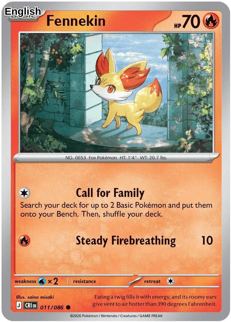 Fennekin [CRI - 011/086] C ME04: Chaos Rising