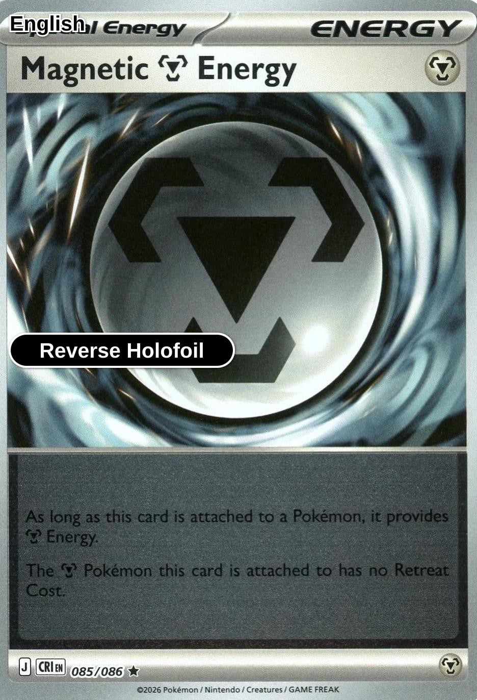 Magnetic Metal Energy [CRI - 085/086] R ME04: Chaos Rising - Reverse Holofoil