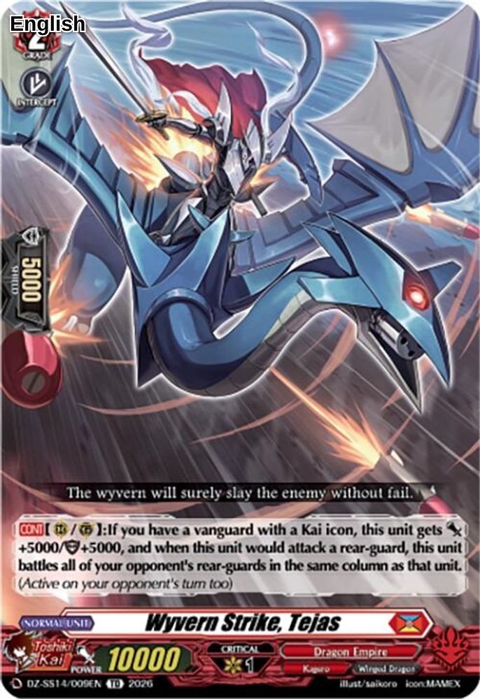 Wyvern Strike, Tejas