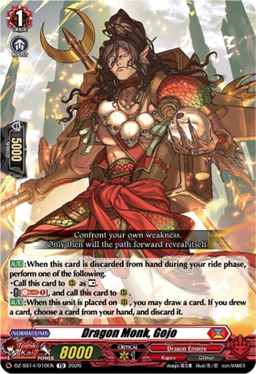 Dragon Monk, Gojo (DZ-SS14/010EN) [Dragonic Overlord Start Deck]