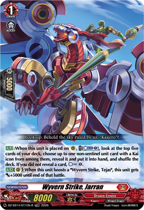 Wyvern Strike, Jarran (TDR) (DZ-SS14/011EN-R) [Dragonic Overlord Start Deck]