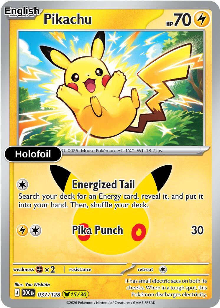 Pikachu - 037/128