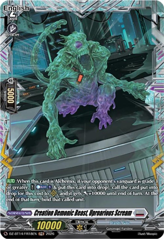 Creation Demonic Beast, Uproarious Scream (FR)