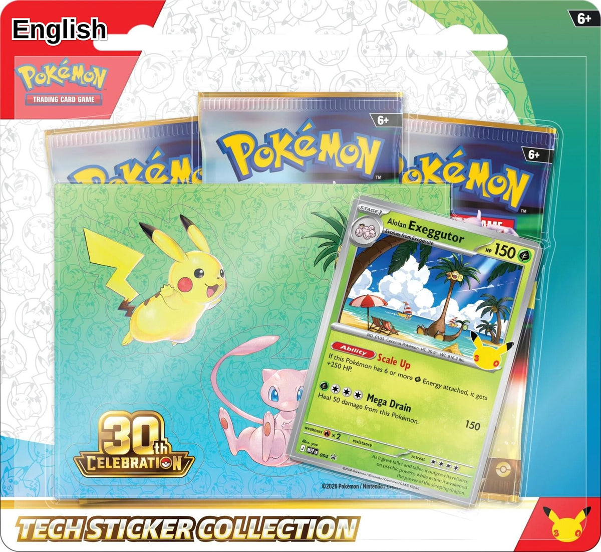 30th Celebration Tech Sticker Collection [Alolan Exeggutor]
