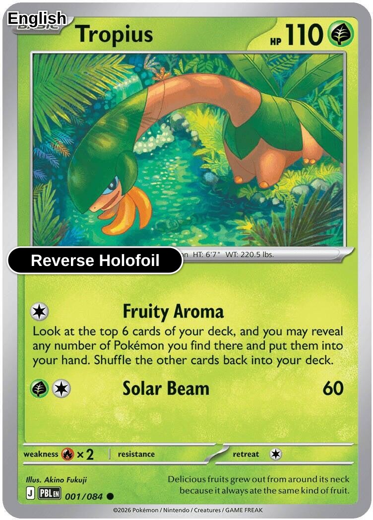 Tropius [PBL - 001/084] C ME05: Pitch Black - Reverse Holofoil