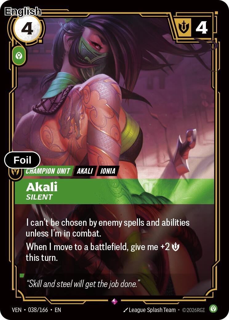 Akali, Silent
