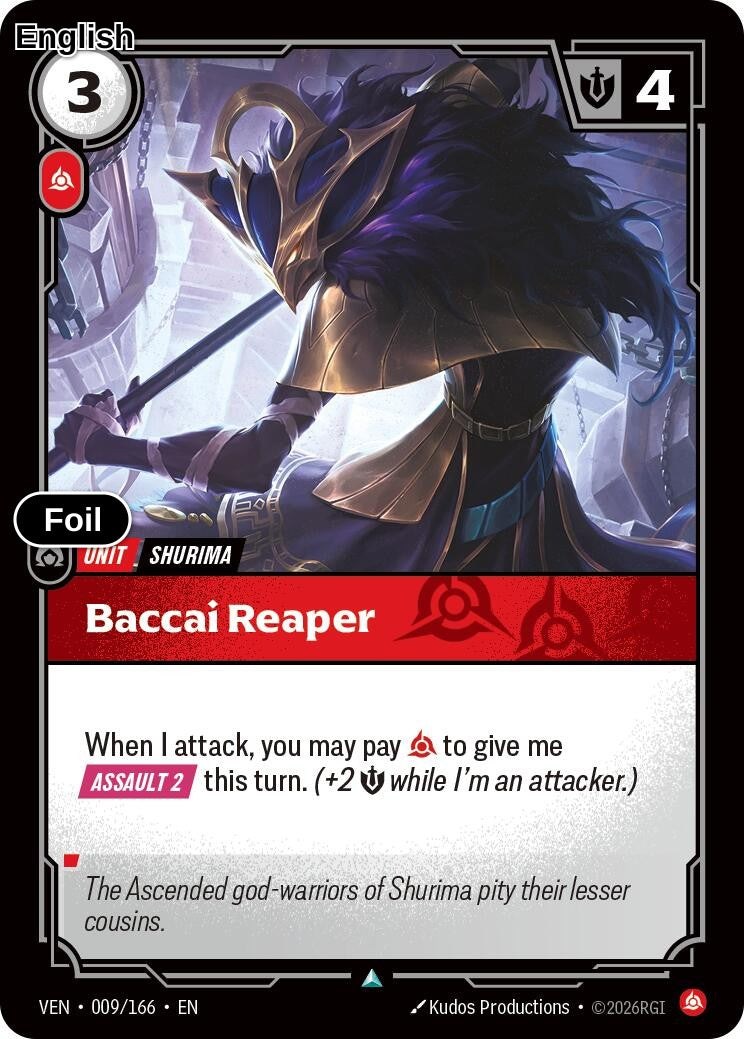 Baccai Reaper [VEN - 009/166] U Vendetta - Foil