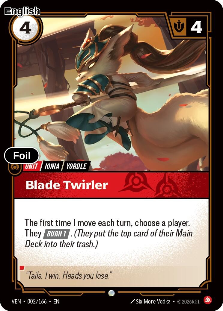 Blade Twirler [VEN - 002/166] C Vendetta - Foil