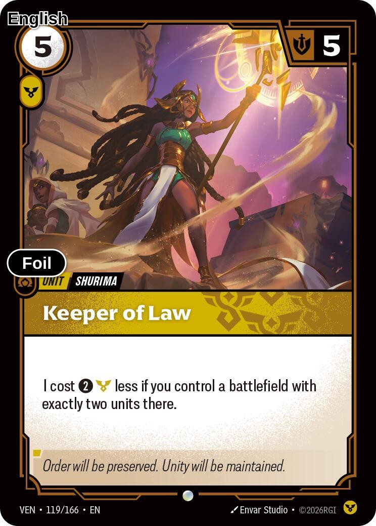 Keeper of Law [VEN - 119/166] C Vendetta - Foil