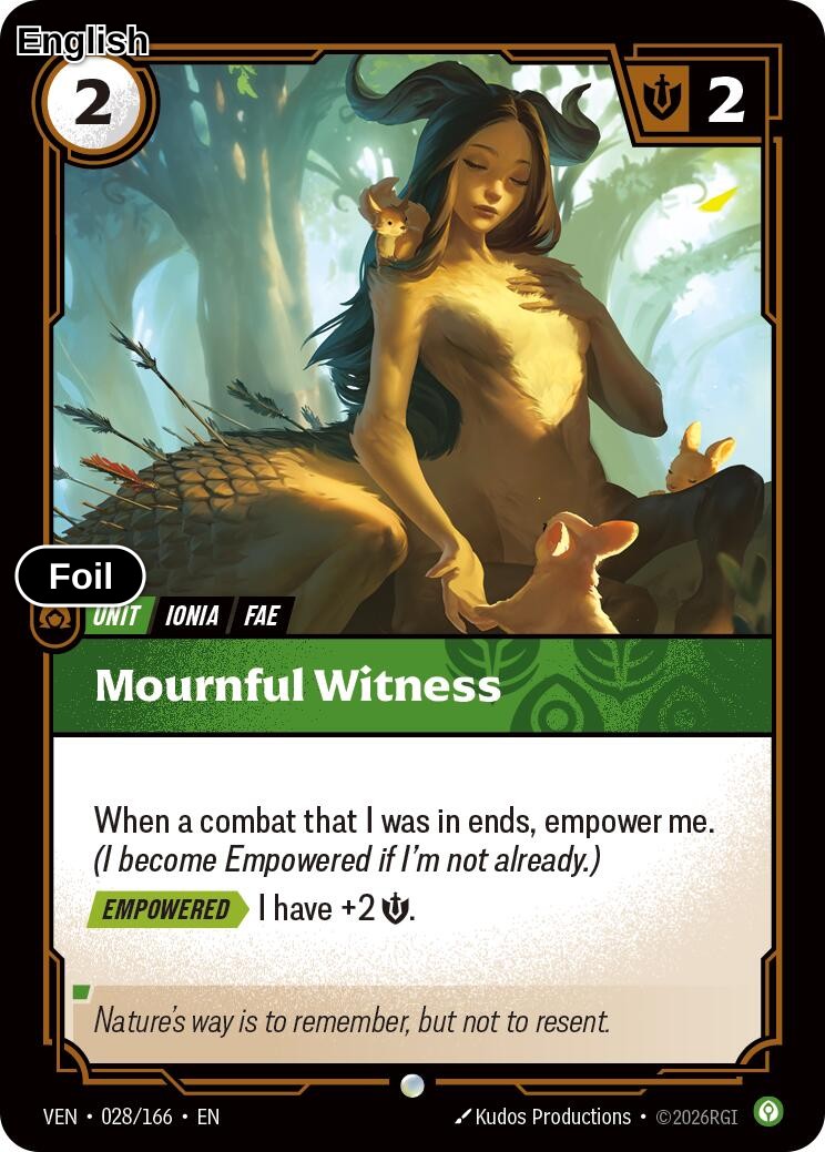 Mournful Witness [VEN - 028/166] C Vendetta - Foil