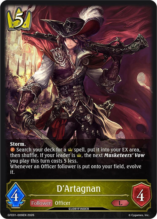 D'Artagnan (GFE01-009EN) [Gloryfinder Events]